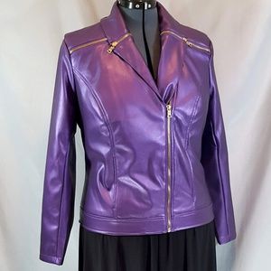 NWT Purple Metallic Moto